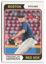 2023 Topps Heritage #77 Franklin German Rookie Boston Red Sox RC