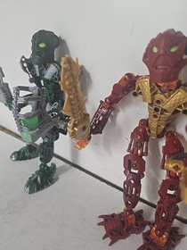 LEGO BIONICLE: Toa Inika Lot Of 2 8731 8727  w/ 3 Zamor Spheres