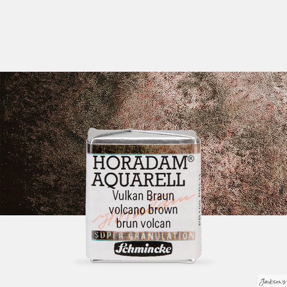 Schmincke Horadam Watercolour Paint Half Pan Supergranulation Volcano Brown