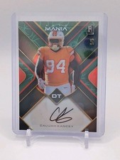 2023 Wild Card Auto Mania Pro Football RC Rookie /5 Calijah Kancey #AMTH-A. rookie card picture