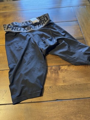 NIKE PRO DRI FIT Cycling Football Basketball Soccer Boxer Shorts Sz Xl  Black
