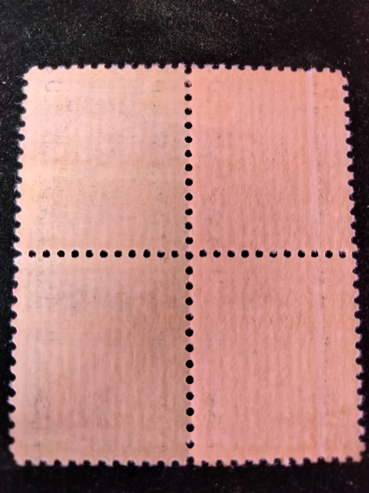 U.S. 5¢ Olympic Discus Thrower Plate Block Of 4 Stamps Sc.719 MNH 1932 - Image 2 of 2