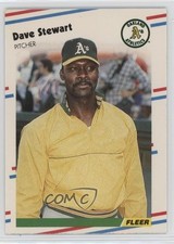 1988 Fleer Dave Stewart #295 12b2