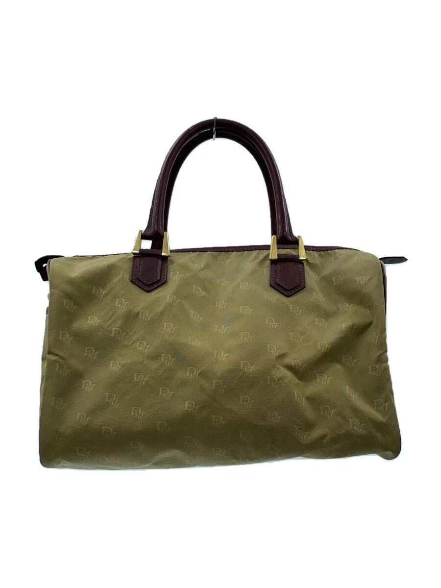 Sac Christian Dior Boston beige motif complet occasion