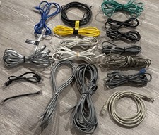 Lot of 17: Cat-5 RJ45 Patch Cable Ethernet Cables, Farallon, 25ft RJ-45 8P8C