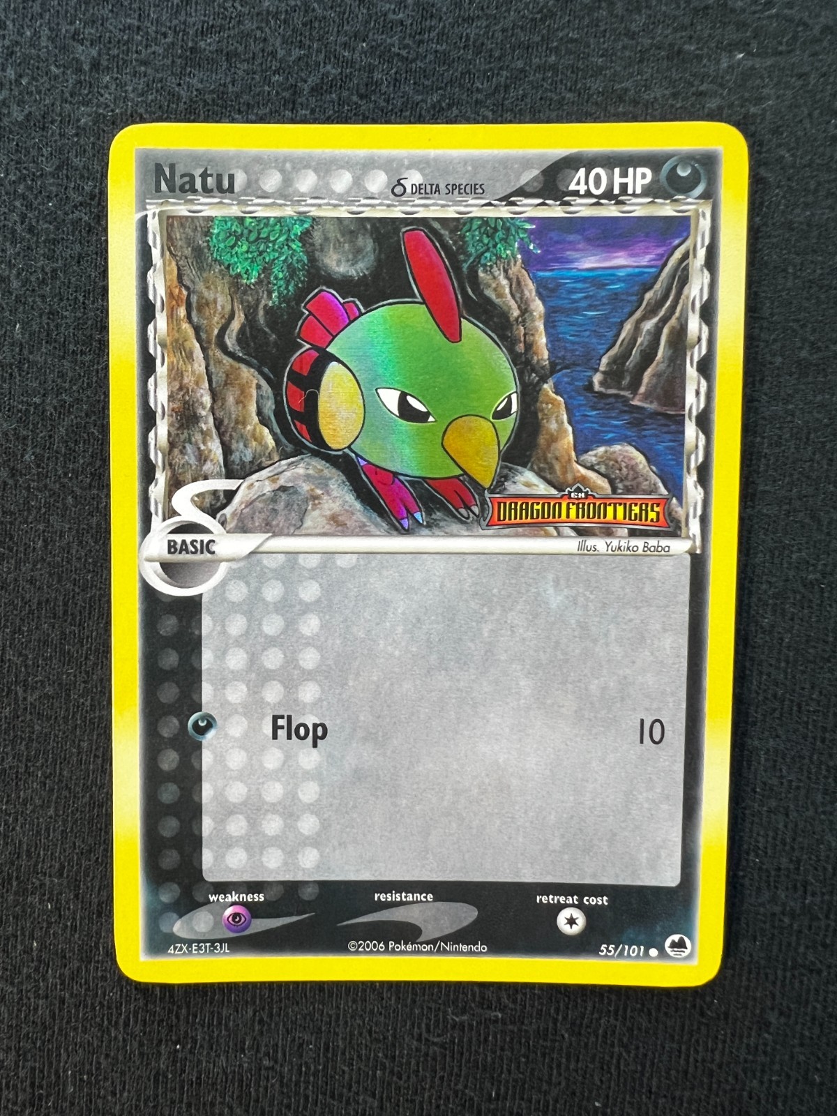 Pokemon Card - Natu 55/101 (Delta Species) Dragon Frontiers Reverse Holo Stamped