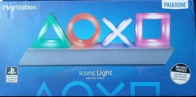 Paladone Icons Light PlayStation LED Lamp Music Reactive Color Phasing 3 Modes