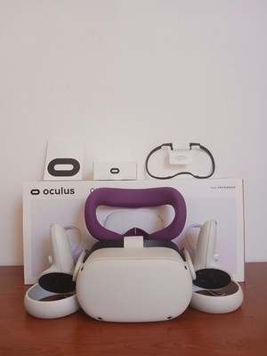 OCULUS META QUEST 2 MIT BOX+CONTROLLER+HEFTE+GADGET