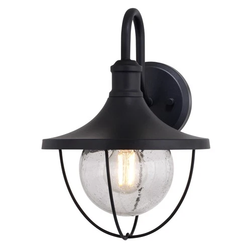 Vaxcel Lighting T0779 Dunlap 13" Tall Outdoor Wall Sconce - Black - Picture 1 of 6