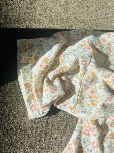 Rose & Olive Soft Oversized Cream Floral Print Short Sleeve Tee Size 2X - Bild 2 von 6
