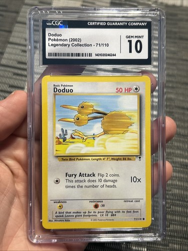 Doduo graded CGC 10 for sale on eBay