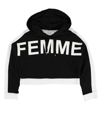 bar III Womens Cropped Hoodie Sweatshirt