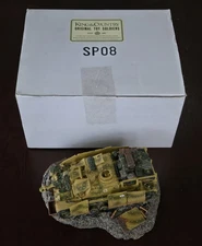 King & Country SP08 Knocked Out Destroyed WWII German Stug Tank Battle Wrelics