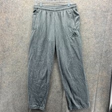 Vintage Adidas Pants Mens Large Gray Sweatpants Lightweight Trefoil Heather