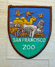 Parche de recuerdo de viaje de recuerdo de animales bordados vintage del zoológico de San Francisco California
