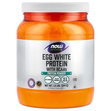 Now Foods, Sports, Eggwhite Protein, 1.2 lbs 544 g , High Protein, Non-GMO