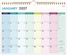 2027 Calendar - 2027 Wall Calendar 12 Month, Jan.2027 - Dec.2027