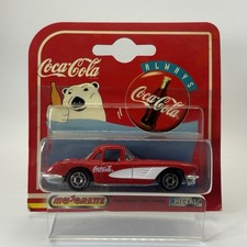 1997 Majorette Coca-Cola 1958 Corvette 200 Series Diecast Car Sealed