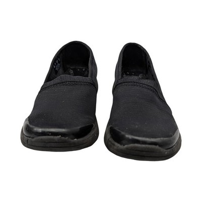 Bzees Lollipop Slip On Shoes Black Fabric Loafers Womens Size 7M Casual Flats