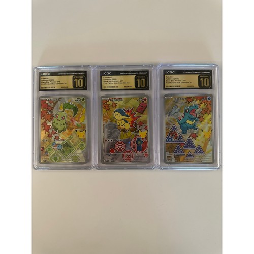 Johto Starters – First Partner Series 2 – CGC Pristine 10