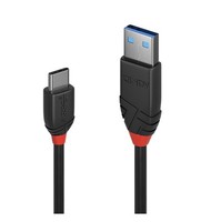 Lindy 1M Usb 3.2 Typ A An C Kabel, 10Gbit/S, Black Line, 3A