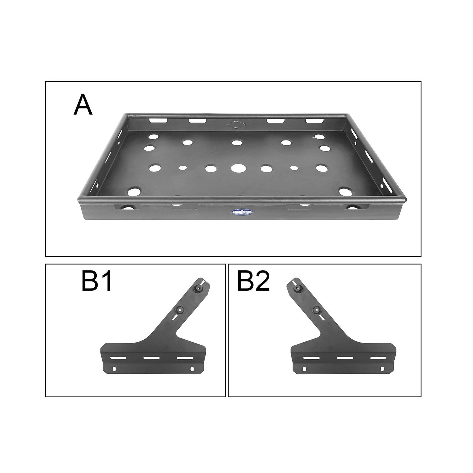 u-Box Wrangler Interior Cargo Rack Trunk Shelf Rear Luggage Storage for Jeep ...