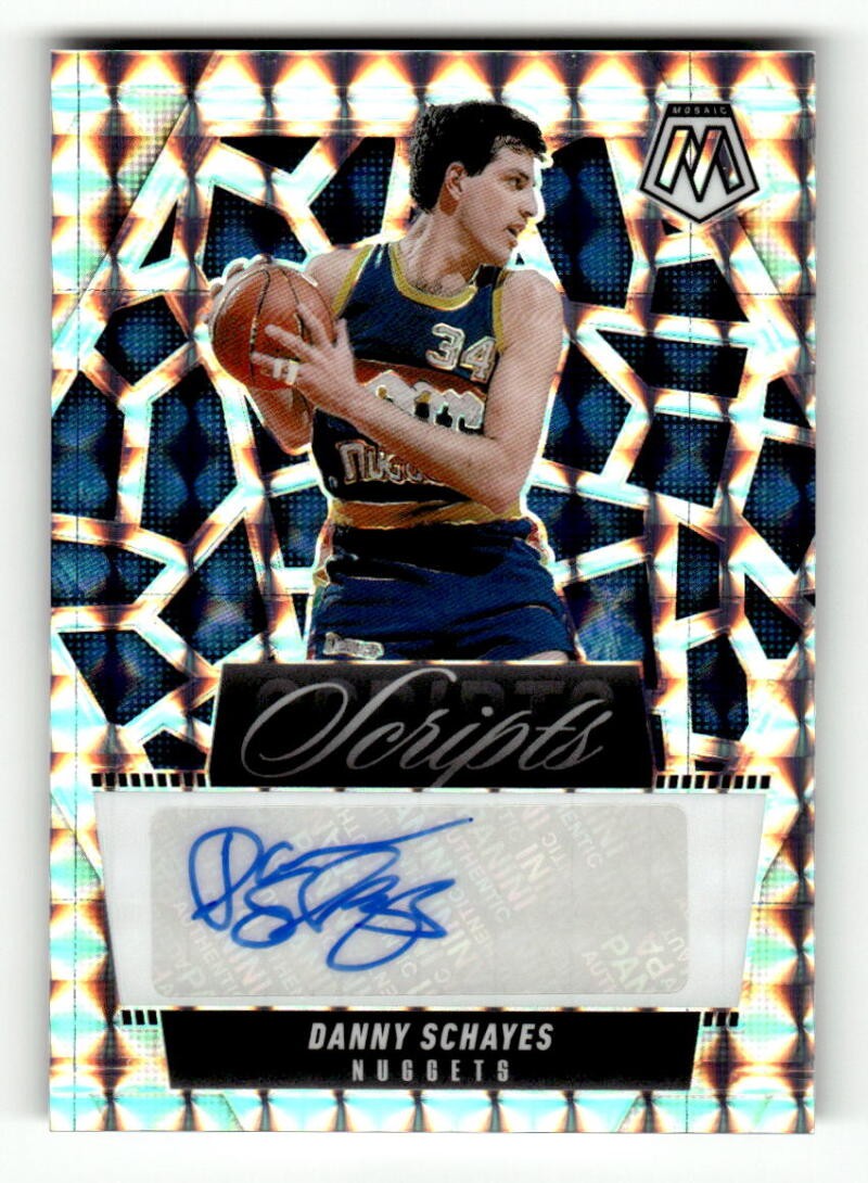 2024-25 Panini Mosaic Scripts MS-DSD Danny Schayes AUTO Autograph