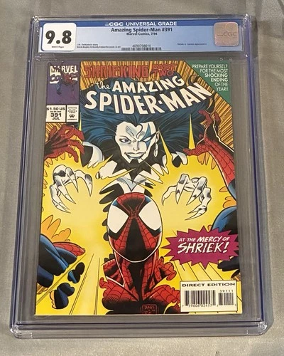 The Amazing Spider-Man #391 CGC 9.8 SHRIEK CARRION Marvel WP