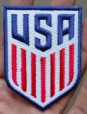 #ad USA Soccer Team Logo Iron on Patch Sew Patch Embroidered Patch 3quot;x2.2quot; $5.99