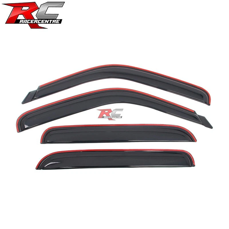 Fits 01-06 Chevy Silverado GMC Sierra 1500 2500 Crew Cab In-Channel Window Visor Foto 2 de 4