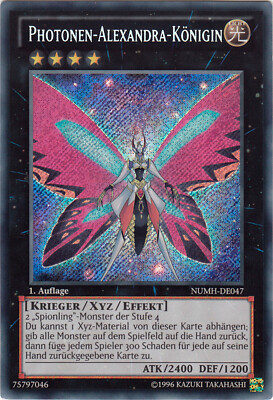 YU-GI-OH, PHOTONEN-ALEXANDRIA-KÖNIGIN, SCR, NUMH-DE047, 1. Auflage, TOP