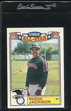 1985 TOPPS ALL STAR GLOSSY SET #19 REGGIE JACKSON HOF CALIFORNIA ANGELS 