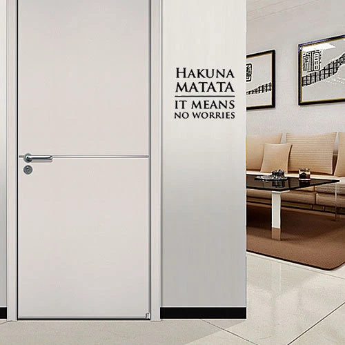 Calcomanía Adhesiva Hakuna Matata No Worries para Trackpad Macbook Laptop Ventana Coche Foto 4 de 4