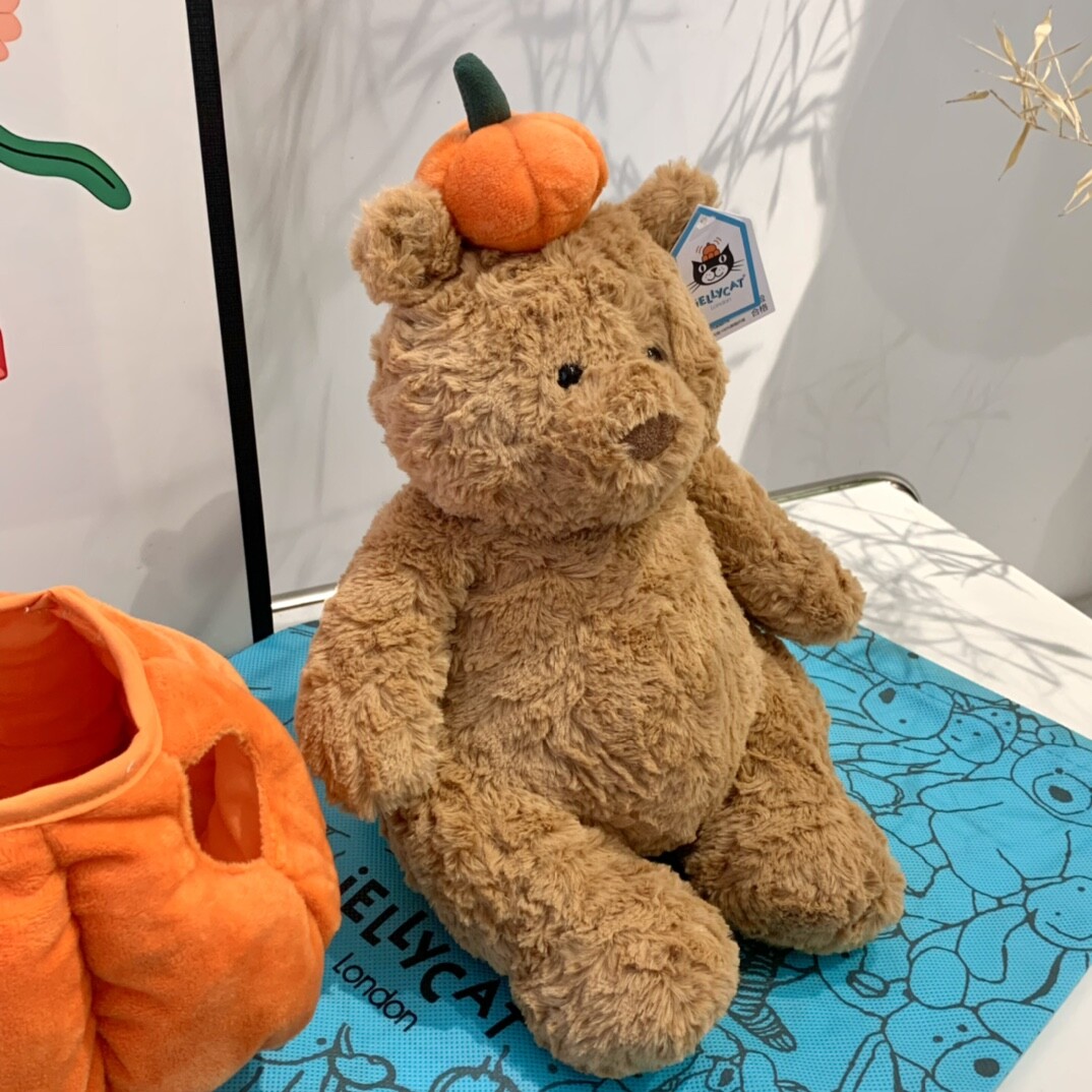 Jellycat pumpkin Bartholomew Bear PLUSH-Christmas gifts | eBay