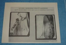 NASA Saturn 1 Workshop Zero G Hardware Overhead Hand Rails Photo 1969