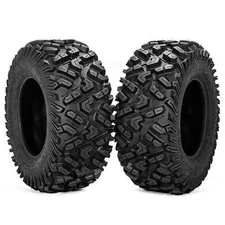 25x10-12 ATV Tires 6Ply 25x10x12 UTV Tires 25 10 12 All Terrain Heavy Duty Set 2