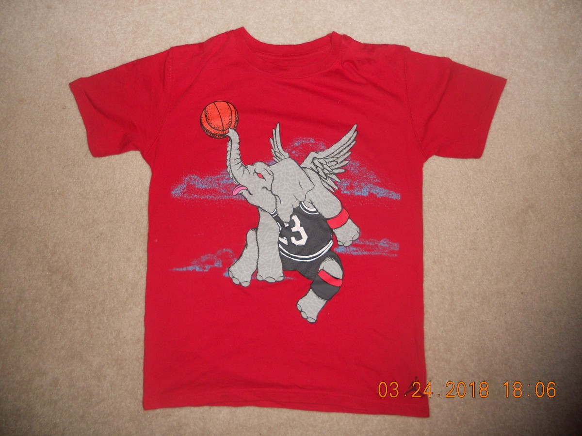Air Jordan Brand Nike Shirt Elephant Icon Logo Red Youth Child