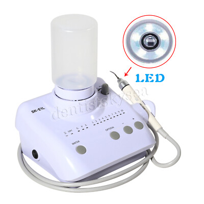 Dental Ultrasonic Scaler w/ LED Handpiece 5*Tips Bottles fit EMS Cavitron SKYSEA