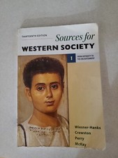 Sources for Western Society, Volume 1 : From Antiquity to the Enlightenment...