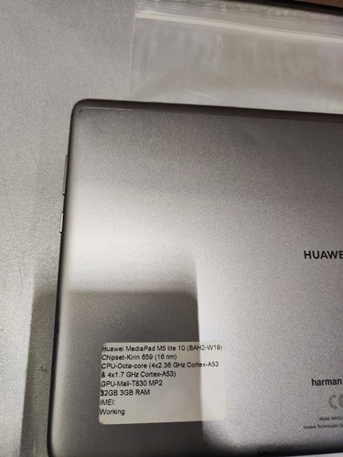 Huawei MediaPad M5 lite 10 Tablet - Used, Octa-Core 32GB 3GB RAM Working - Afbeelding 13 van 15