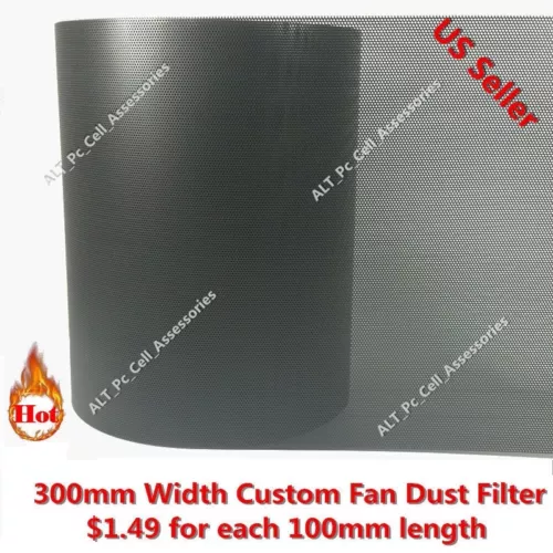 300mm Width Computer PC Dustproof Cooler Fan Custom Case Cover Dust Filter Mesh 