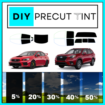 Subaru Window Tint Shades 5% To 70 DIY Car Window Tinting Kit For