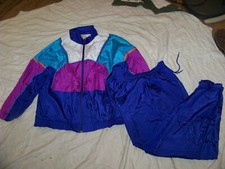 Women's Vintage Bolo Spirit Nylon Athletic Track Suit - L