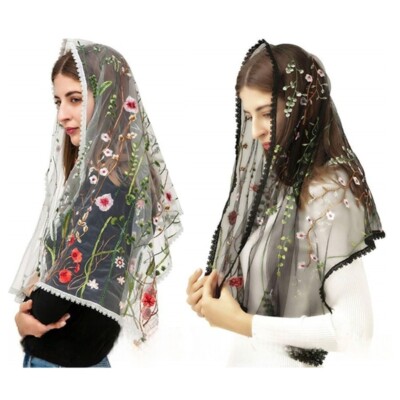 Flower Pattern Embroidered Shawl Bridal Delicate Shawl Romantics Wedding Shawl