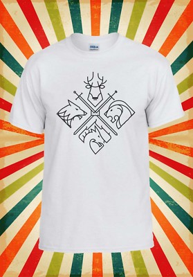 4 Houses Game Of Thrones Minimal Herren Damen Trägershirt Tank Top Unisex T-Shirt 1926