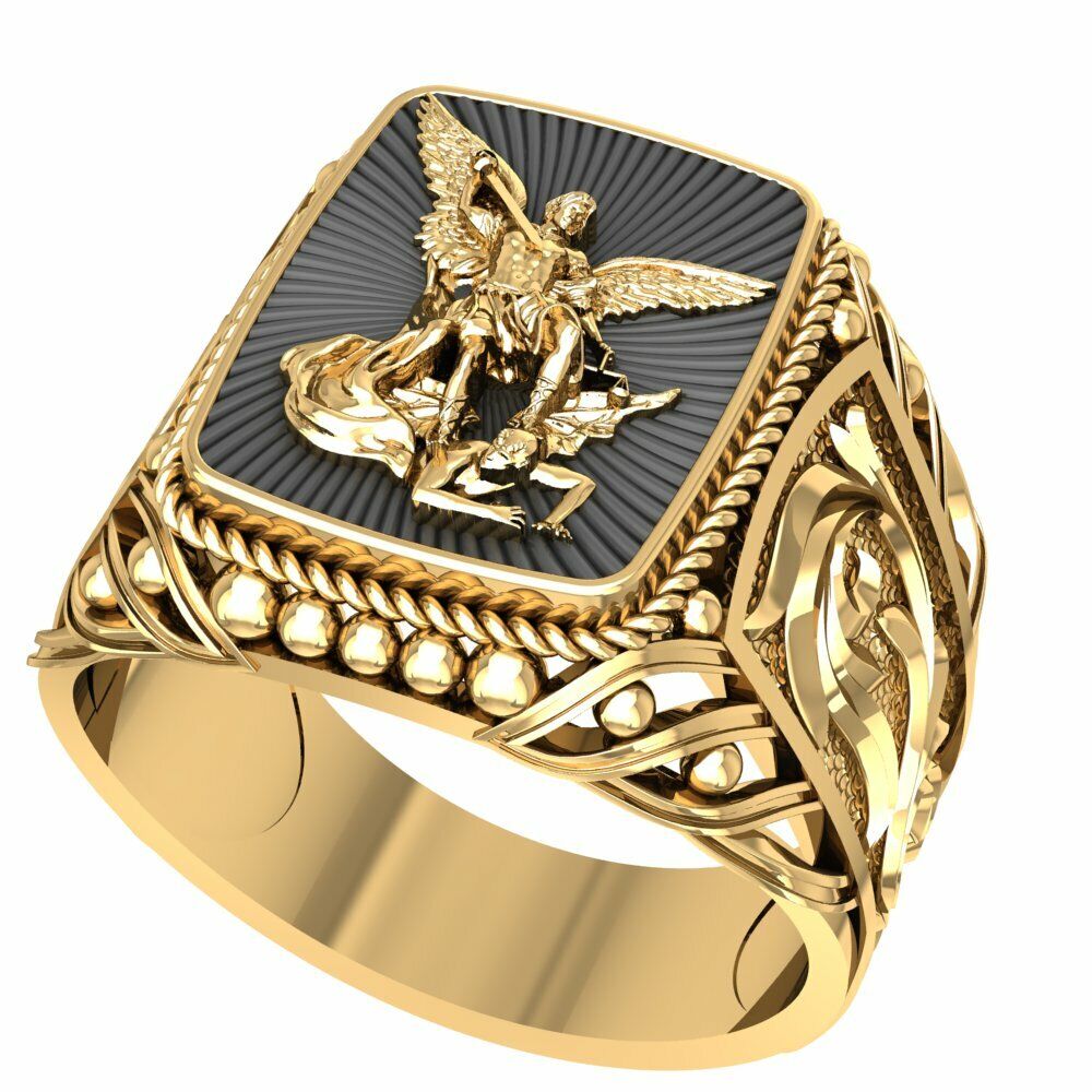 Ploeg profiel Herdenkings Mens Catholic Archangel St Saint Michael Ring Brass Jewelry Size 6-15 | eBay Ploeg profiel Herdenkings Mens Catholic Archangel St Saint Michael Ring Brass Jewelry Size 6-15 | eBay