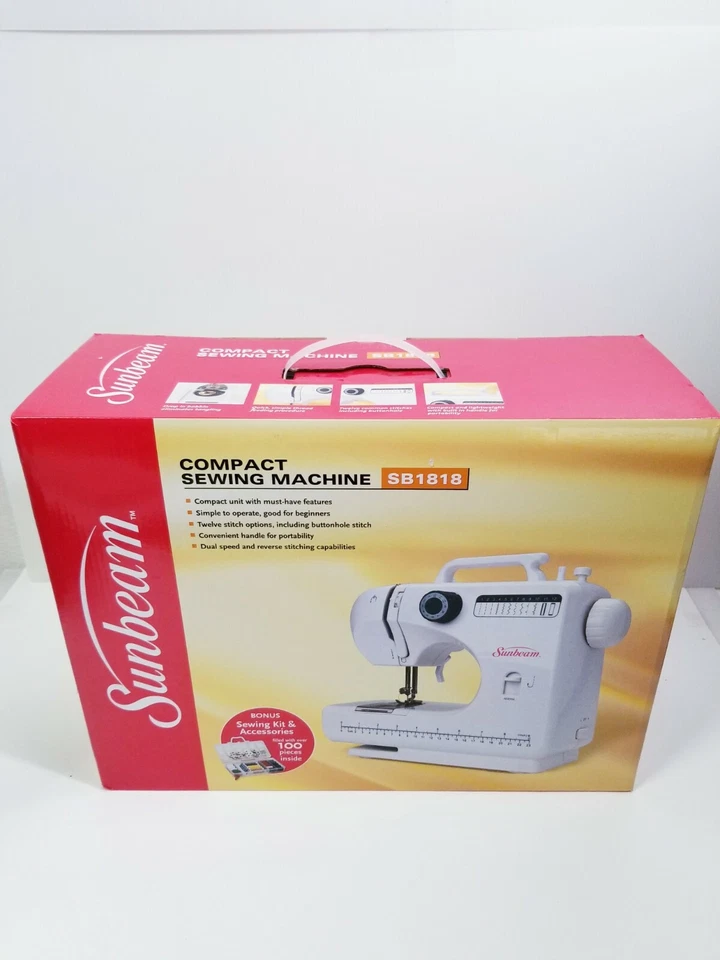 Máquina de coser compacta Sunbeam SB1818 SELLADA DE FÁBRICA Foto 2 de 4