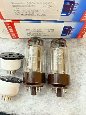Telefunken EL156 KT88 NOS NIB Grey Plates Excellent Testing Values