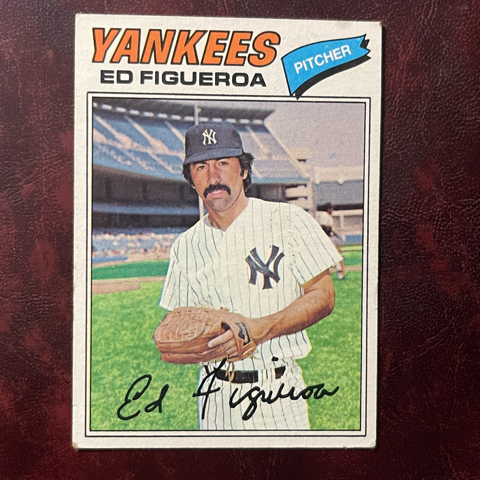 1977 Topps Burger King Set ED FIGUEROA #5 NEW YORK YANKEES - VG-EX
