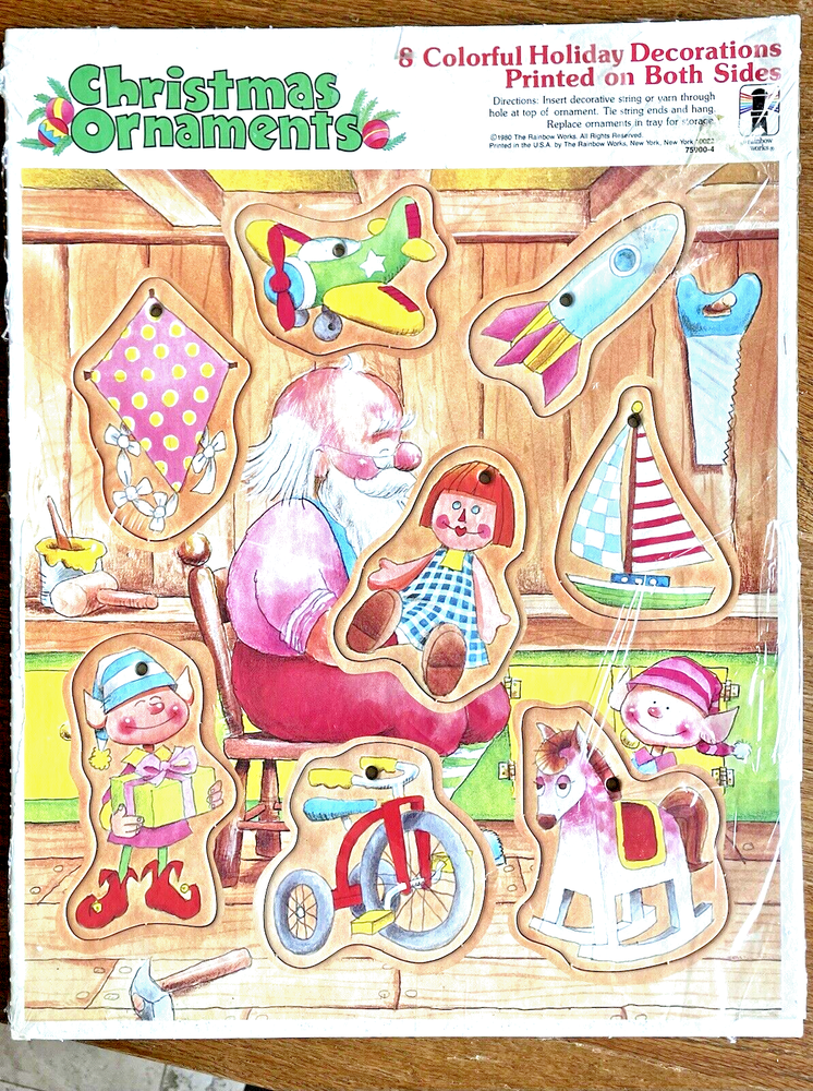 Vintage 1980 Xmas Ornaments Puzzle